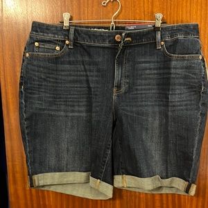 Talbots NWT curvy denim shorts 16W